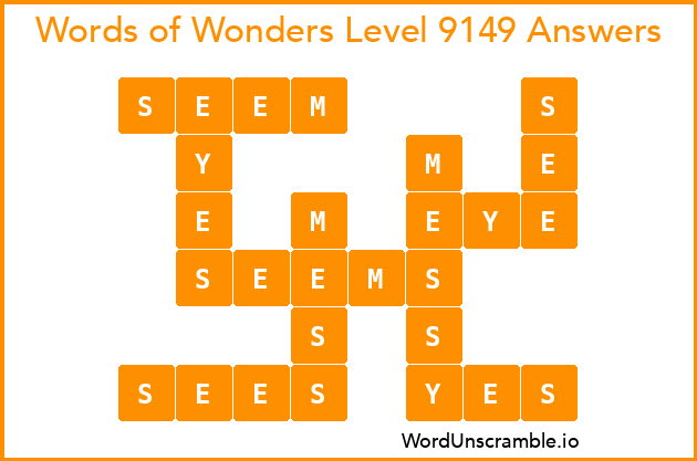 Words of Wonders Level 9149 Answers
