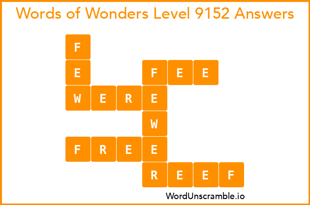 Words of Wonders Level 9152 Answers