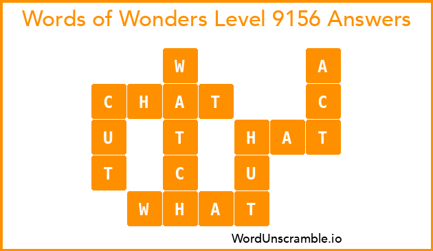 Words of Wonders Level 9156 Answers