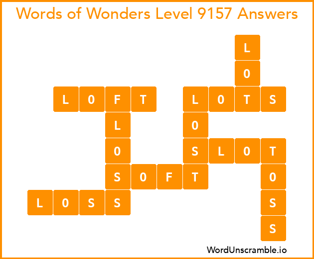 Words of Wonders Level 9157 Answers