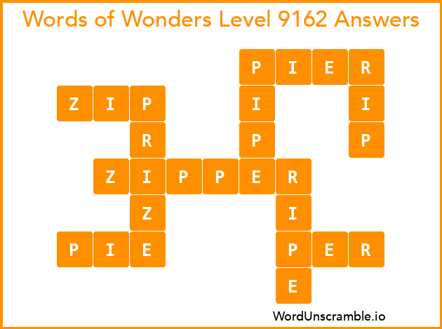 Words of Wonders Level 9162 Answers