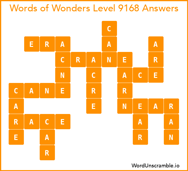 Words of Wonders Level 9168 Answers