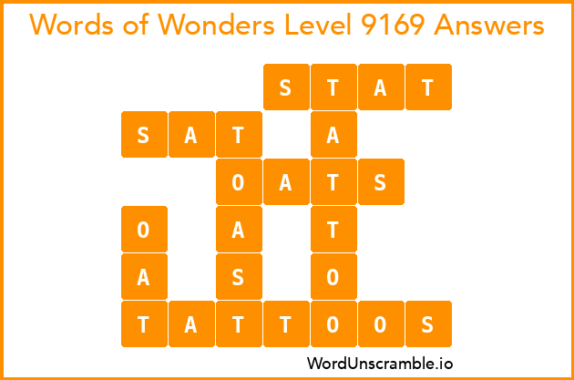 Words of Wonders Level 9169 Answers