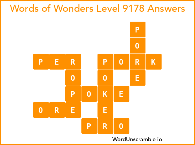 Words of Wonders Level 9178 Answers