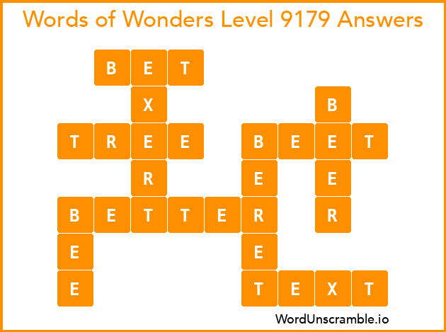 Words of Wonders Level 9179 Answers