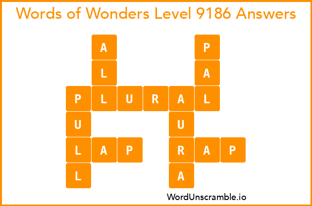 Words of Wonders Level 9186 Answers