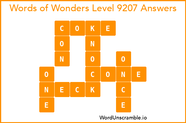 Words of Wonders Level 9207 Answers