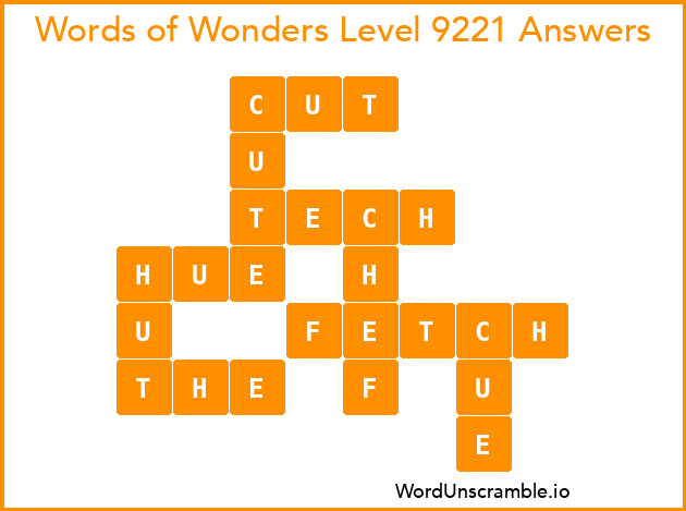 Words of Wonders Level 9221 Answers
