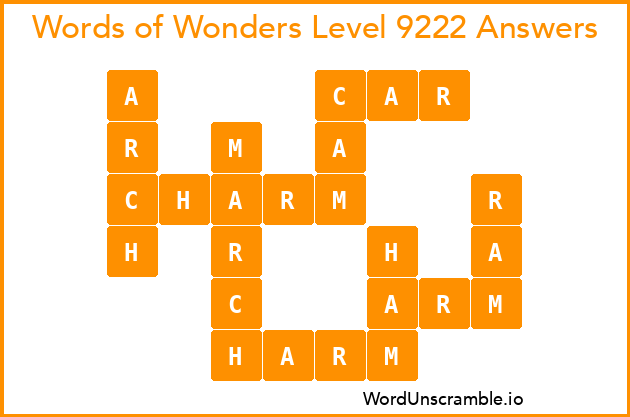 Words of Wonders Level 9222 Answers