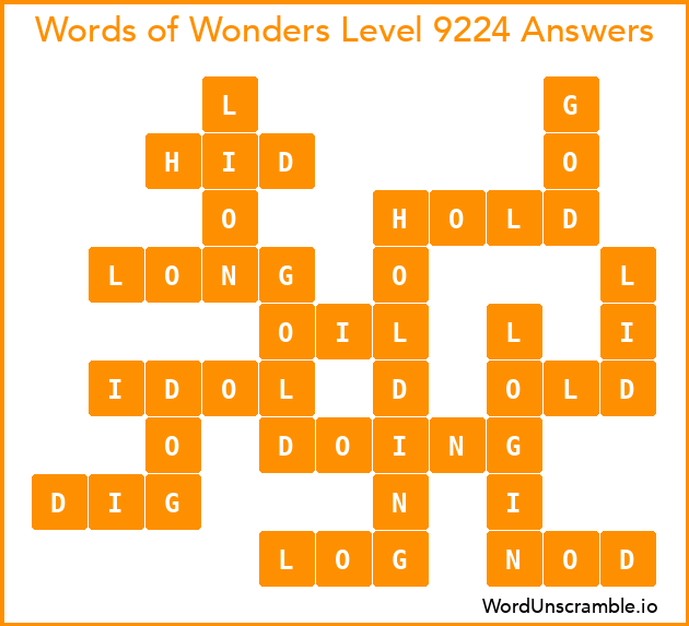 Words of Wonders Level 9224 Answers