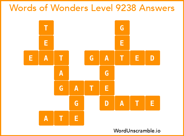 Words of Wonders Level 9238 Answers