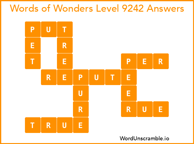 Words of Wonders Level 9242 Answers