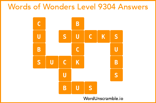 Words of Wonders Level 9304 Answers