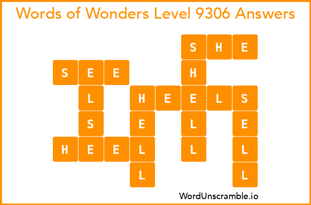 Words of Wonders Level 9306 Answers