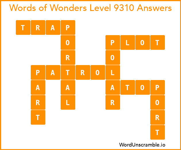 Words of Wonders Level 9310 Answers
