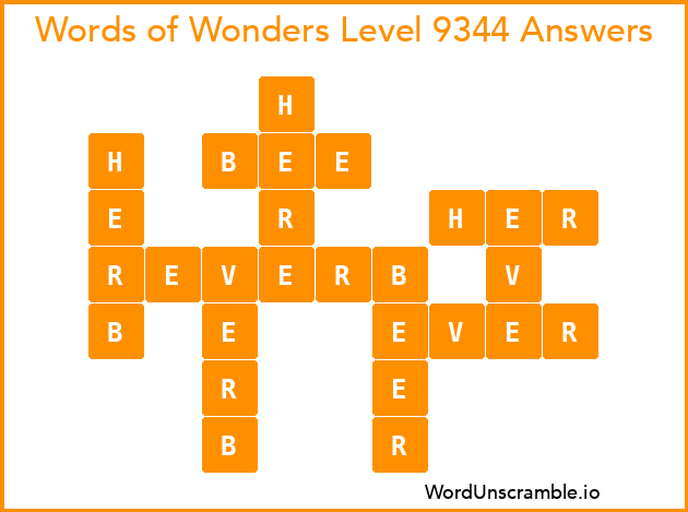 Words of Wonders Level 9344 Answers