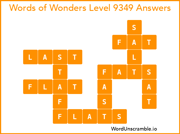 Words of Wonders Level 9349 Answers