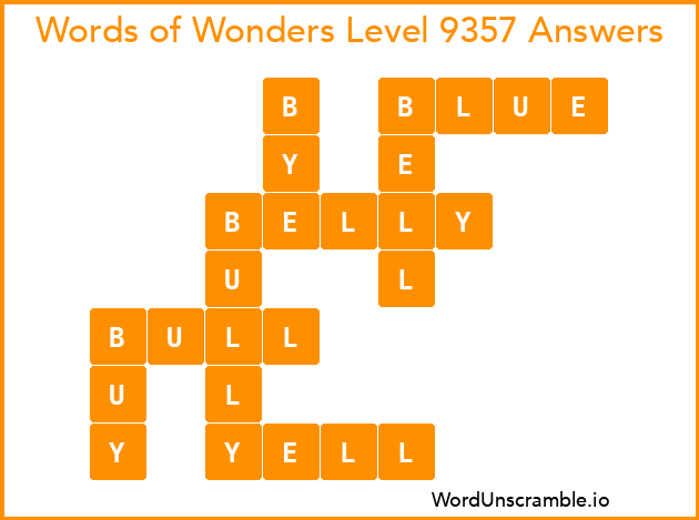 Words of Wonders Level 9357 Answers