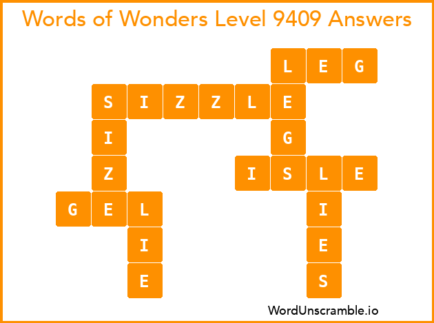Words of Wonders Level 9409 Answers