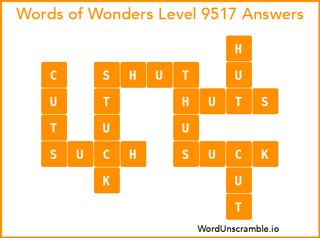 Words of Wonders Level 9517 Answers