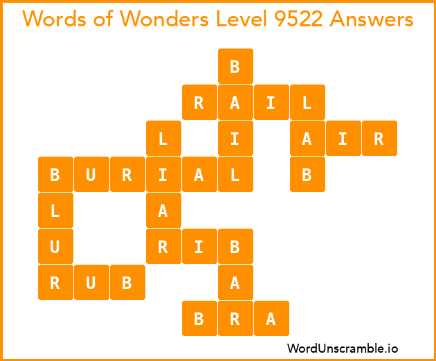 Words of Wonders Level 9522 Answers