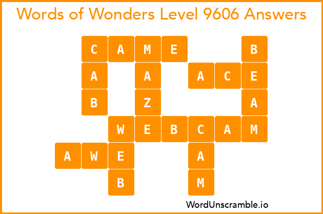 Words of Wonders Level 9606 Answers