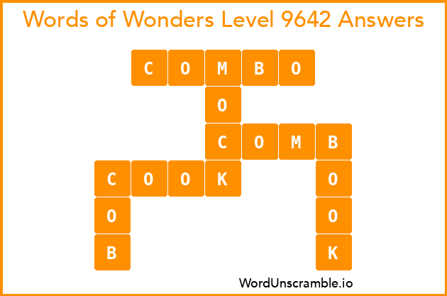Words of Wonders Level 9642 Answers