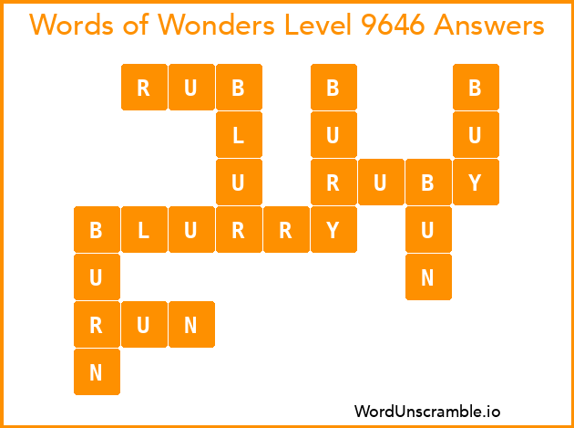 Words of Wonders Level 9646 Answers