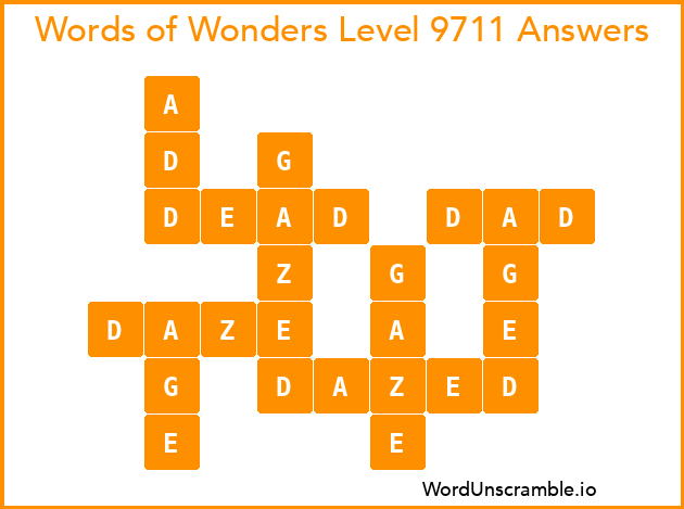Words of Wonders Level 9711 Answers