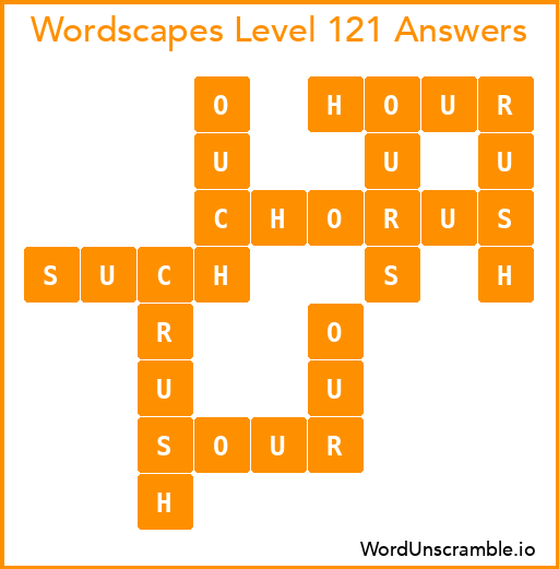 Wordscapes Level 121 Answers