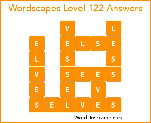 Wordscapes Level 122 Answers