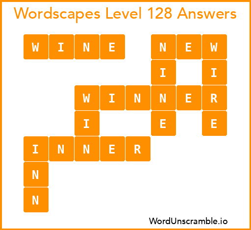 Wordscapes Level 128 Answers