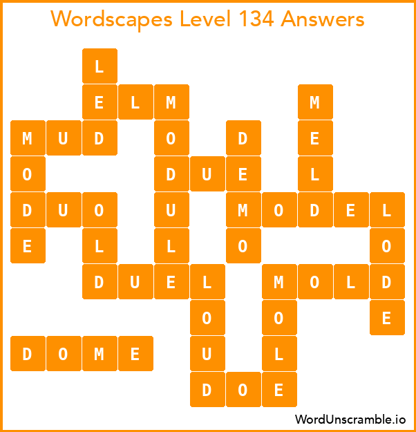 Wordscapes Level 134 Answers