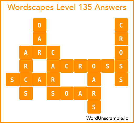Wordscapes Level 135 Answers