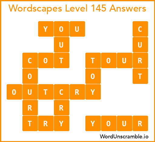 Wordscapes Level 145 Answers