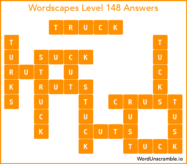 Wordscapes Level 148 Answers