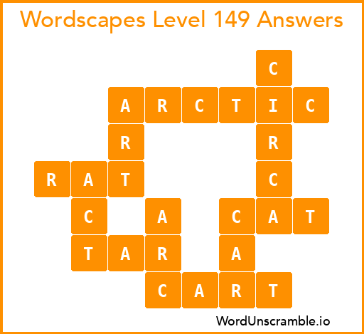 Wordscapes Level 149 Answers
