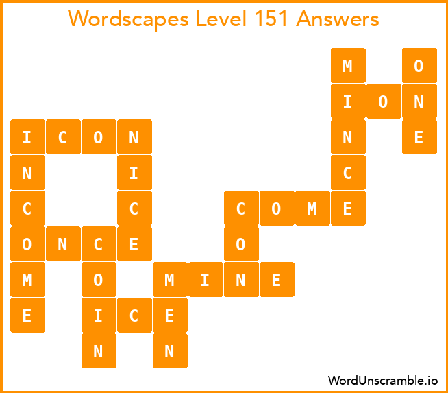 Wordscapes Level 151 Answers