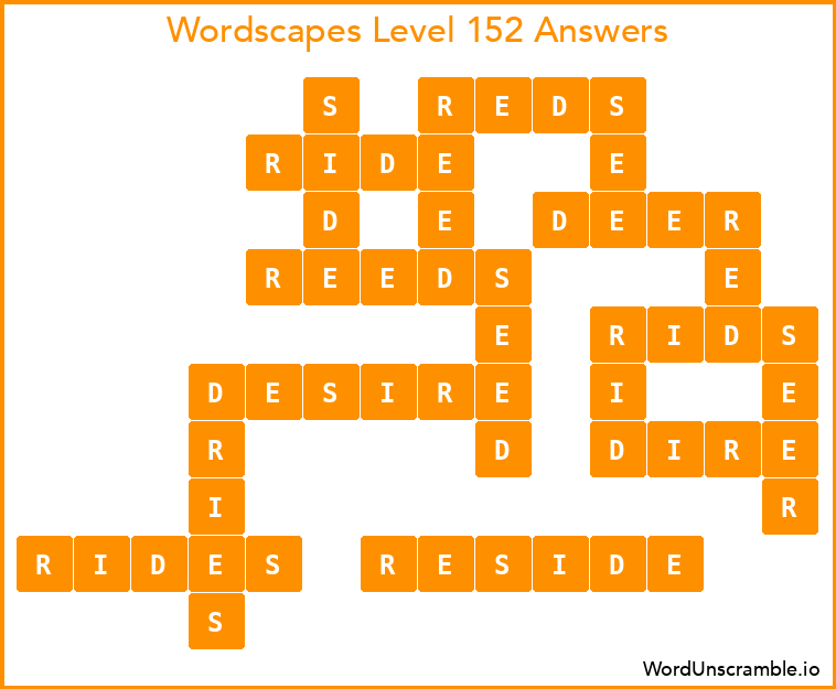 Wordscapes Level 152 Answers