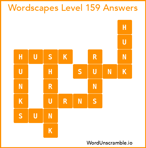 Wordscapes Level 159 Answers
