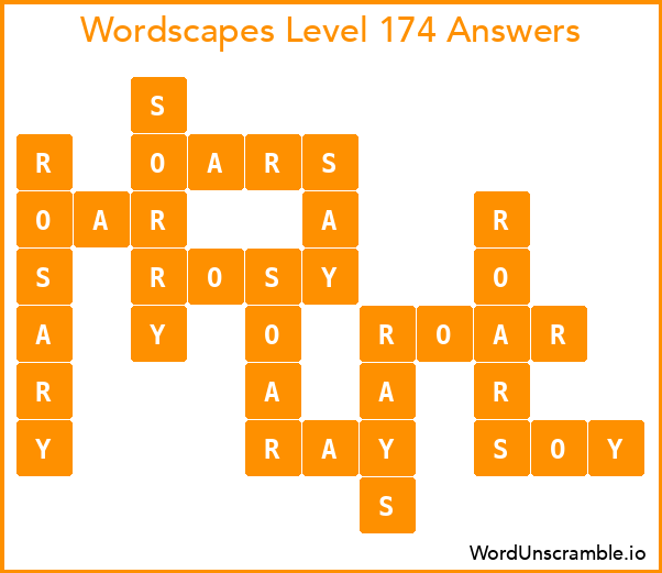 Wordscapes Level 174 Answers