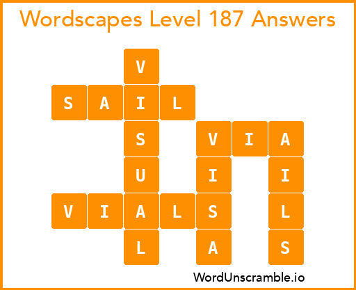 Wordscapes Level 187 Answers