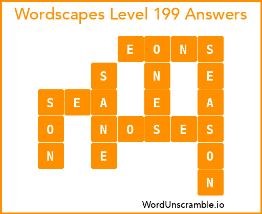 Wordscapes Level 199 Answers