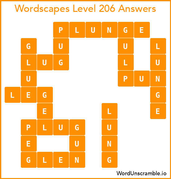 Wordscapes Level 206 Answers