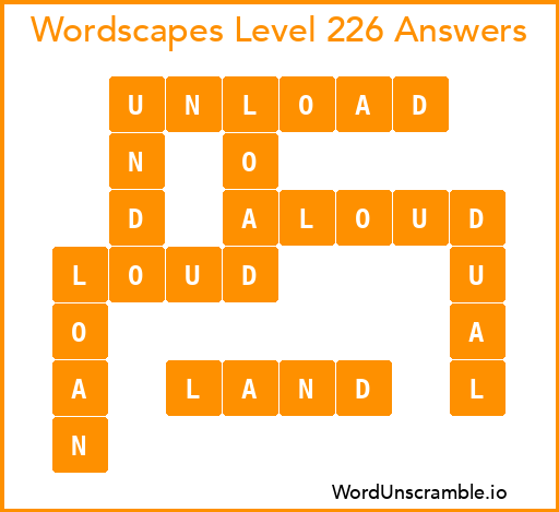 Wordscapes Level 226 Answers