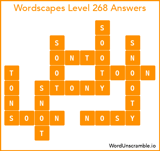 Wordscapes Level 268 Answers