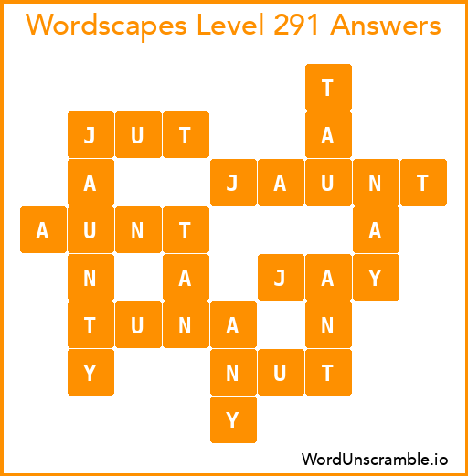 Wordscapes Level 291 Answers