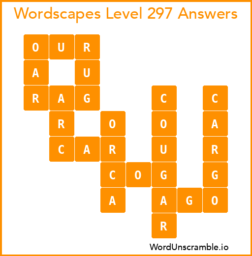 Wordscapes Level 297 Answers