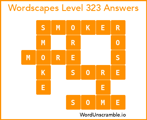 Wordscapes Level 323 Answers