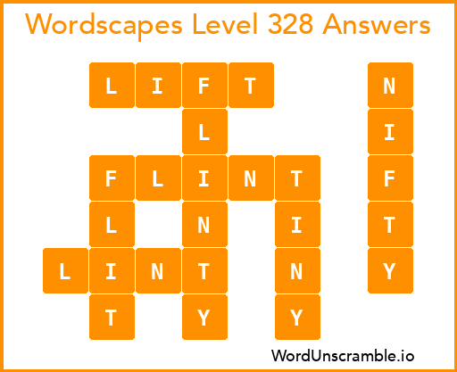 Wordscapes Level 328 Answers